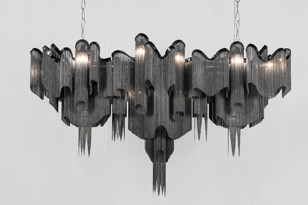 Stream Linear Chandelier Ceiling Lights Terzani