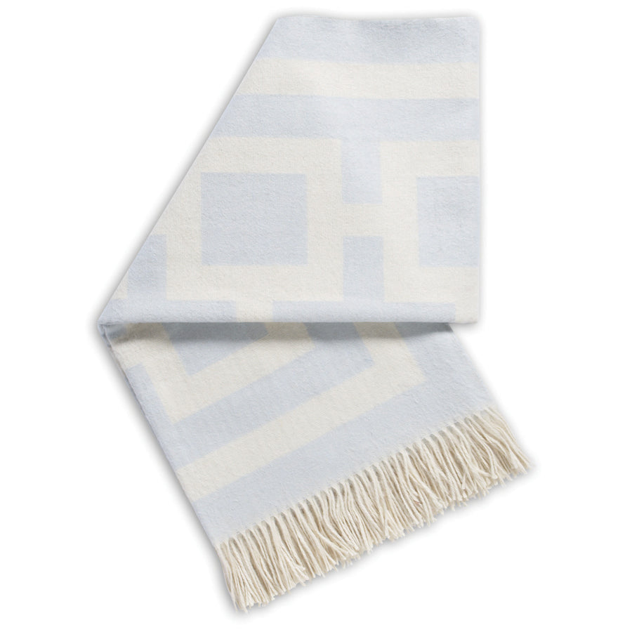 Nixon Baby Alpaca Throw Jonathan Adler Light Blue
