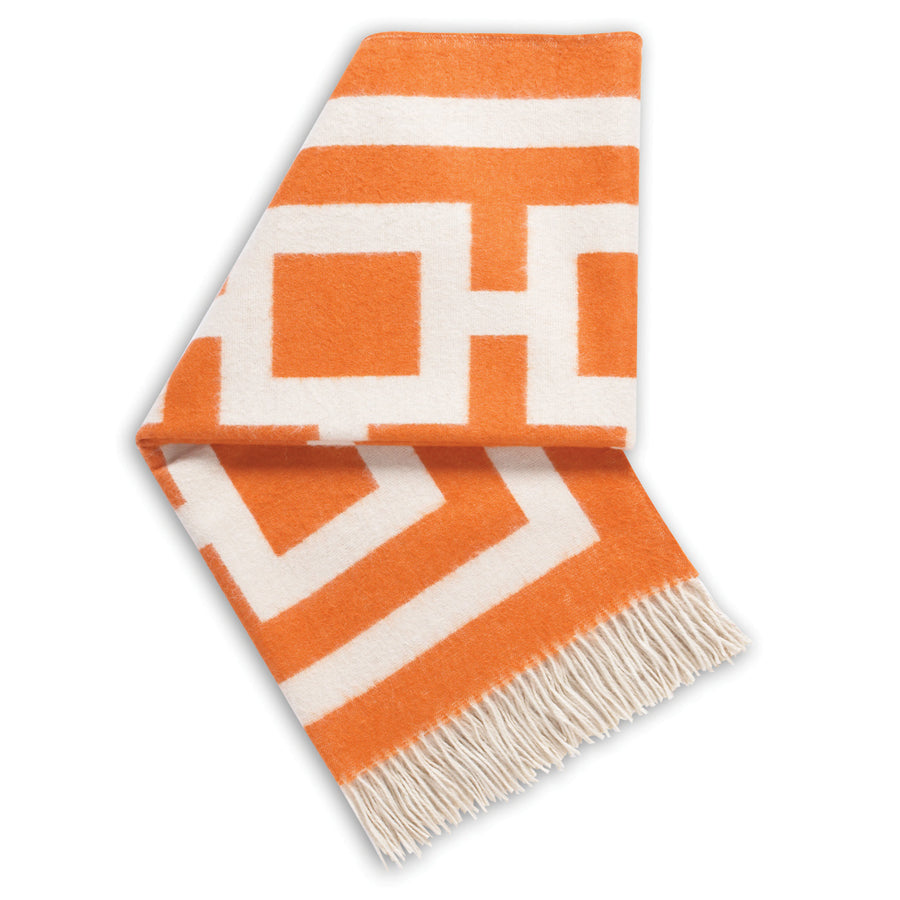 Nixon Baby Alpaca Throw Jonathan Adler Orange