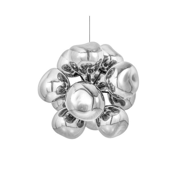 Melt Burst LED Chandelier Chandeliers Tom Dixon Silver