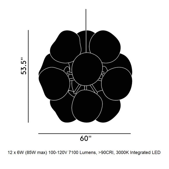 Melt Burst LED Chandelier Chandeliers Tom Dixon