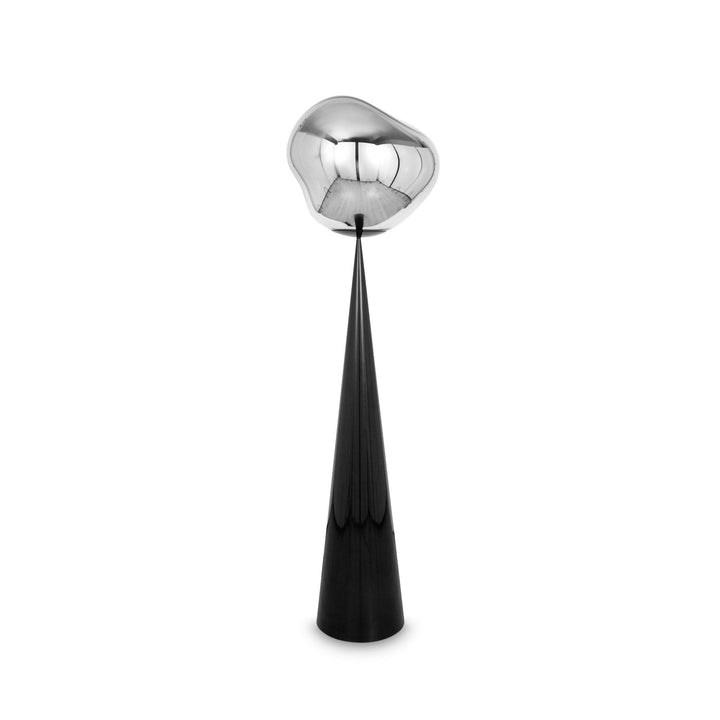 Melt Cone Fat LED Floor Lamp Floor Lamps Tom Dixon Silver / Black