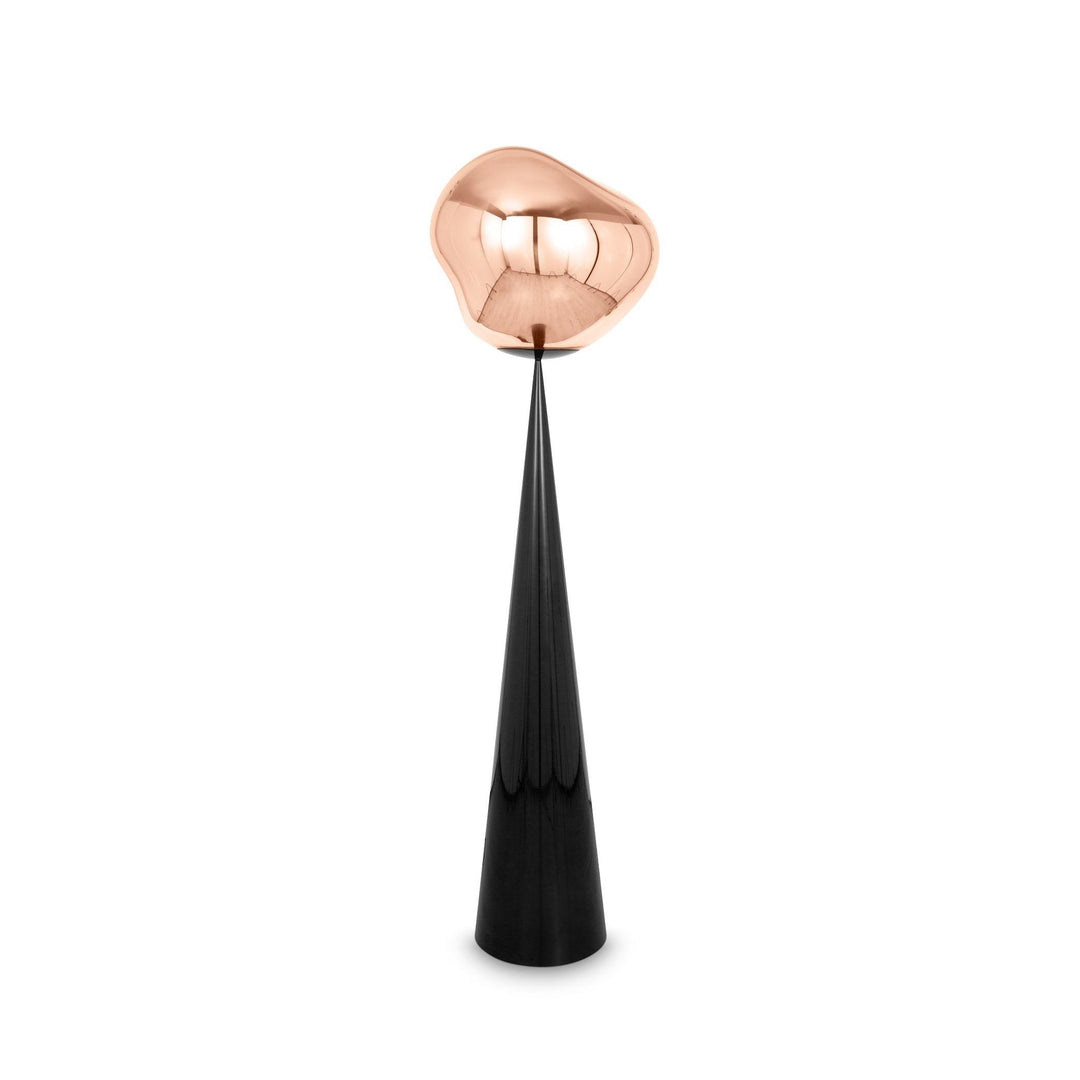 Melt Cone Fat LED Floor Lamp Floor Lamps Tom Dixon Copper / Black
