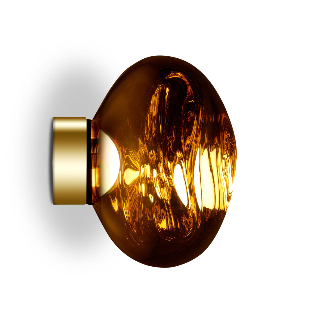 Melt Mini LED Surface Light Wall Light Fixtures Tom Dixon Gold