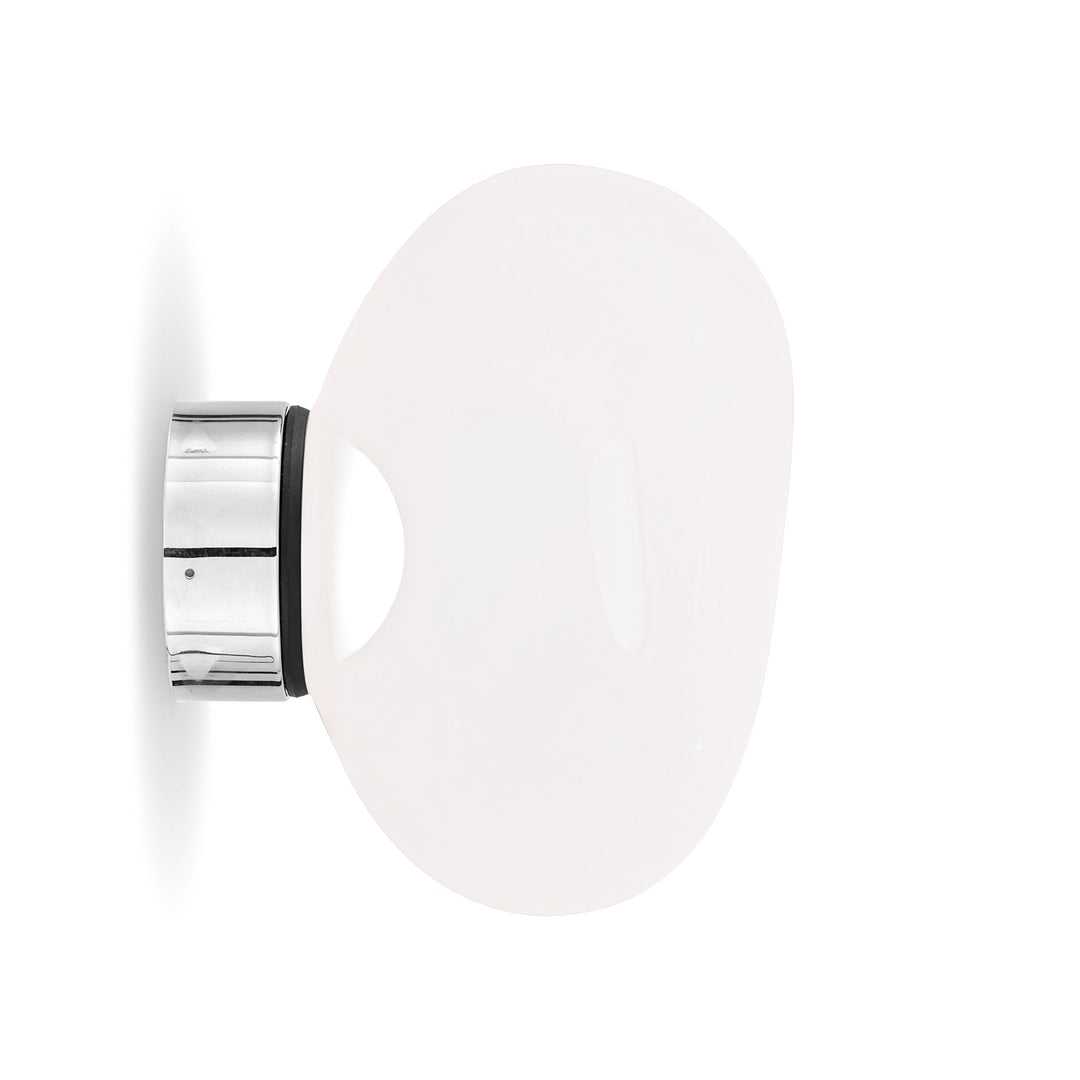 Melt Mini LED Surface Light Wall Light Fixtures Tom Dixon Opal / Silver