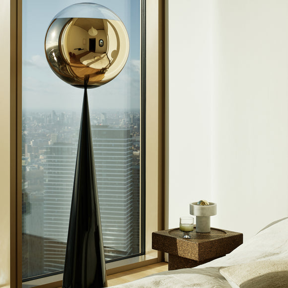 Mirror Ball Fat LED Floor Lamp Floor Lamps Tom Dixon