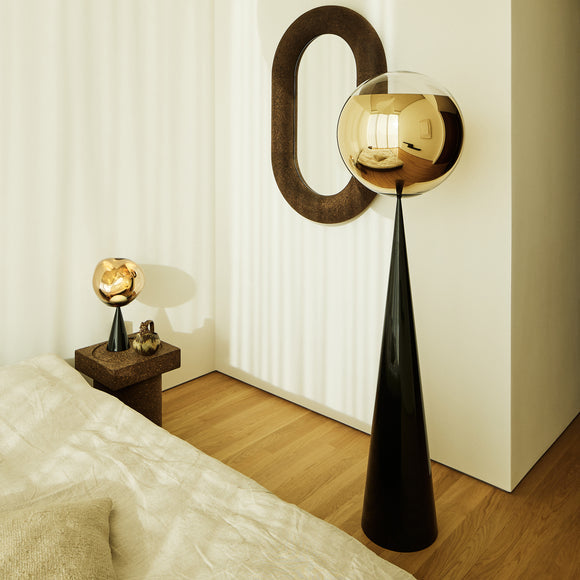 Mirror Ball Fat LED Floor Lamp Floor Lamps Tom Dixon
