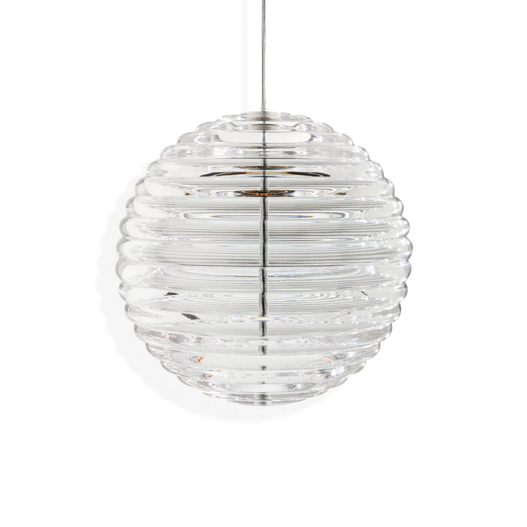 Press Sphere LED Pendant Light Lighting Tom Dixon Clear Large: 11.8 in diameter