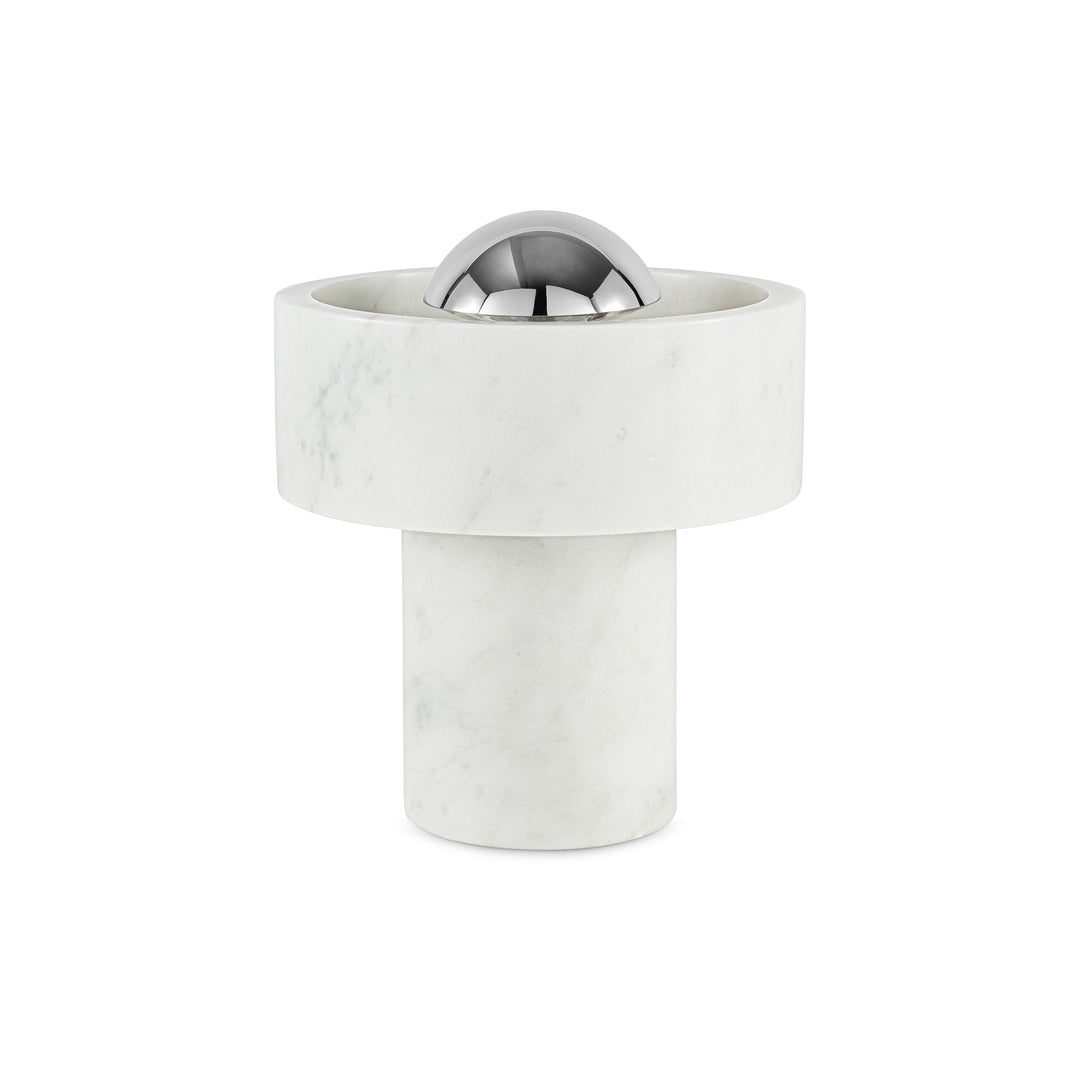 Stone Portable LED Table Lamp Table Lamps Tom Dixon Silver