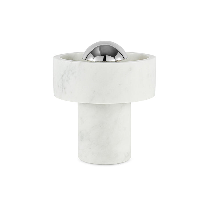 Stone Portable LED Table Lamp Table Lamps Tom Dixon Silver
