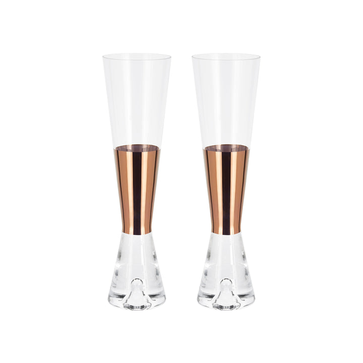 Tank Champagne Glass (Set of 2) Champagne Glasses Tom Dixon Copper
