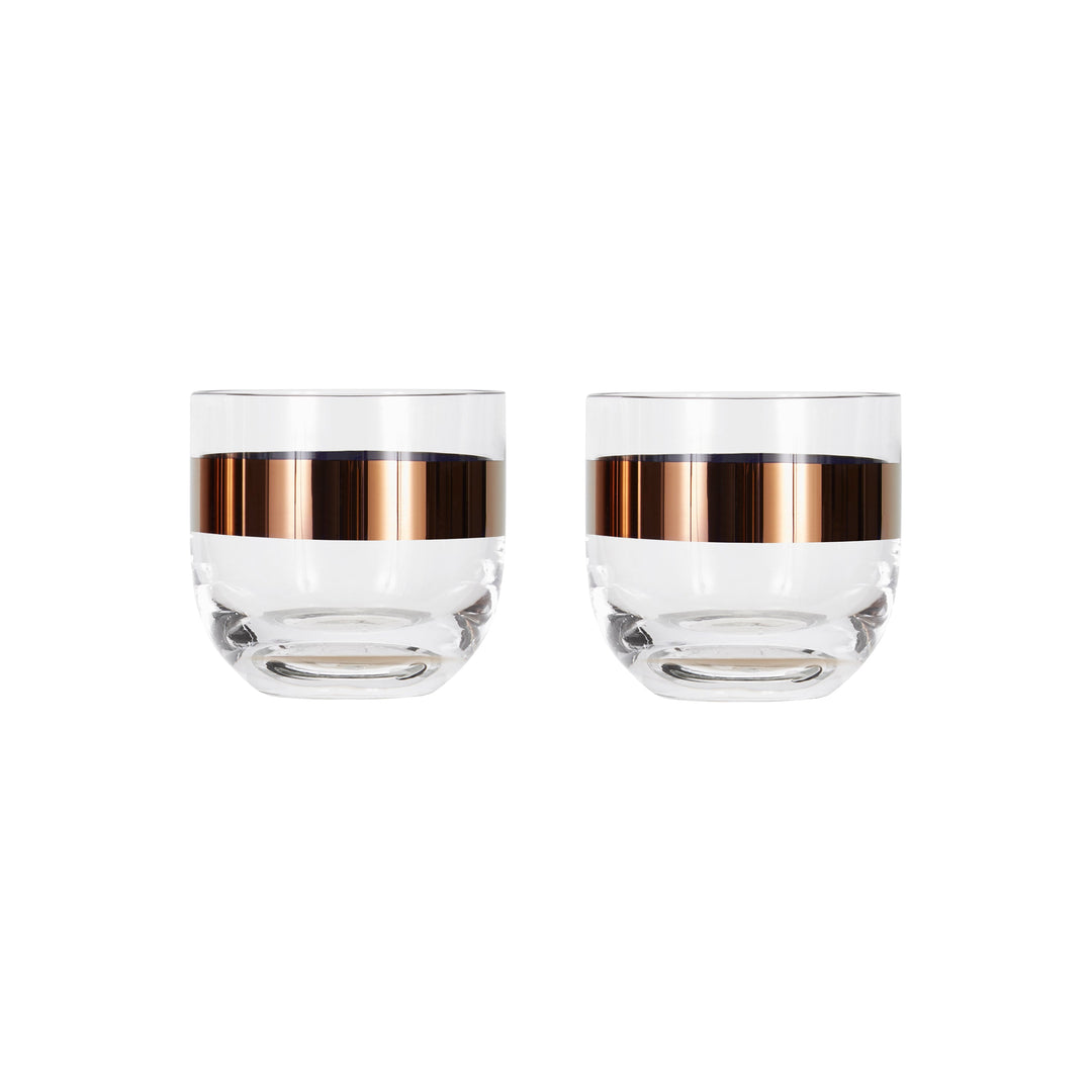 Tank Whiskey Glasses (Set of 2) Drinkware Tom Dixon Copper