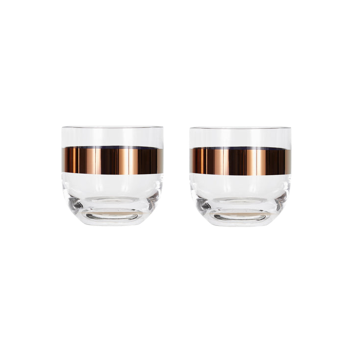 Tank Whiskey Glasses (Set of 2) Drinkware Tom Dixon Copper
