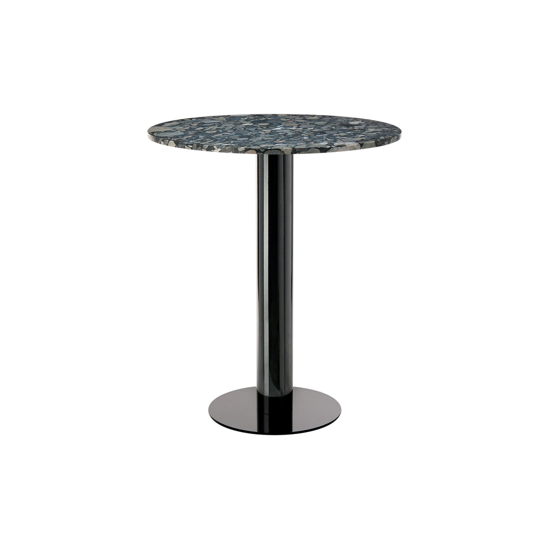 Tube Round High Table Tables Tom Dixon Pebble Marble Large: 35.4 in diameter