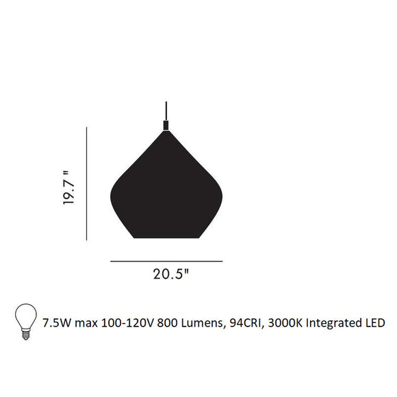 Unbeaten Stout LED Pendant Light Lighting Tom Dixon