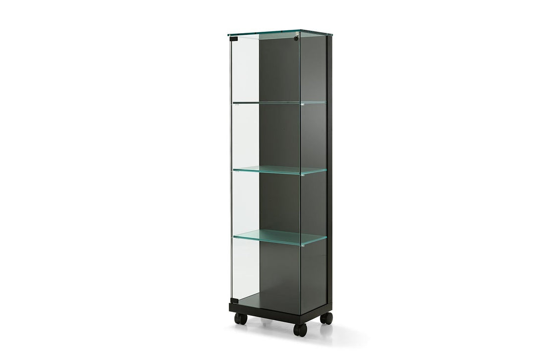 Medora Mobile Glass Curio Display Cabinets Tonelli