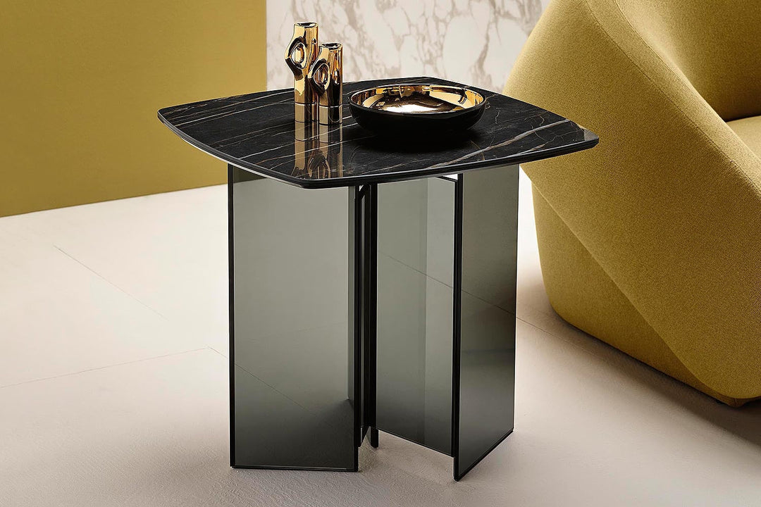 Metropolis Ceramic End Table End Tables Tonelli