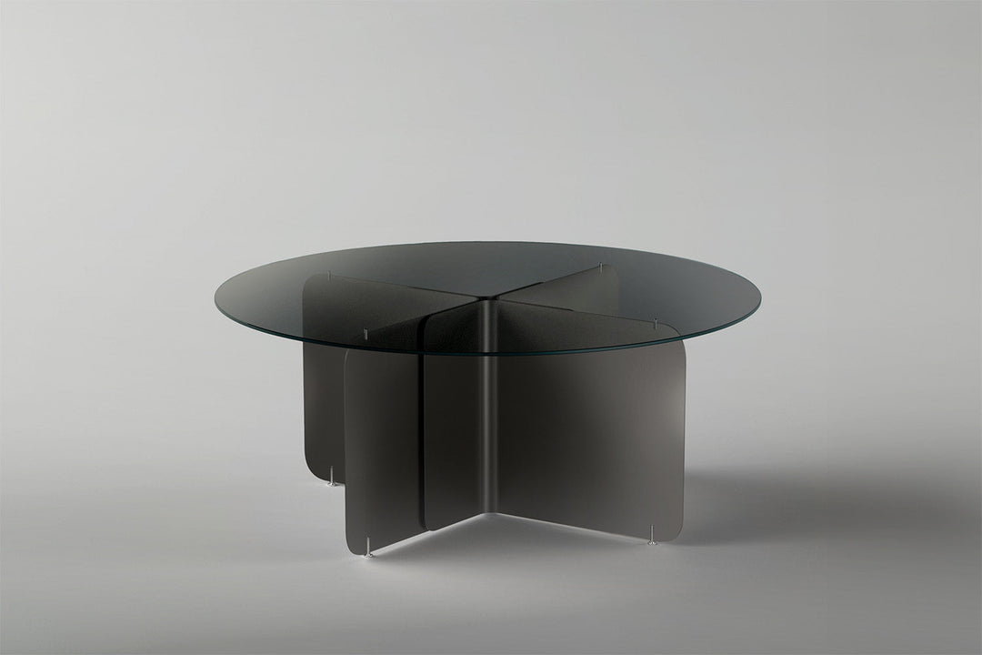Pleat Glass Dining Table Dining Tables Tonelli