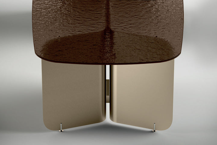 Pleat Glass Dining Table Dining Tables Tonelli