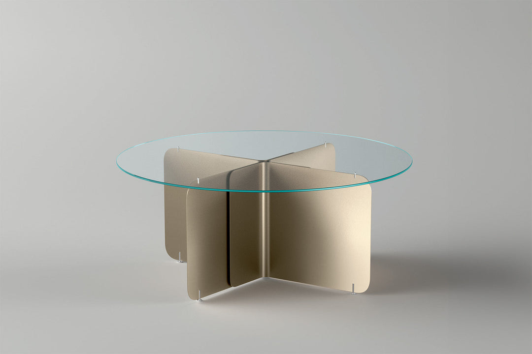 Pleat Glass Dining Table Dining Tables Tonelli