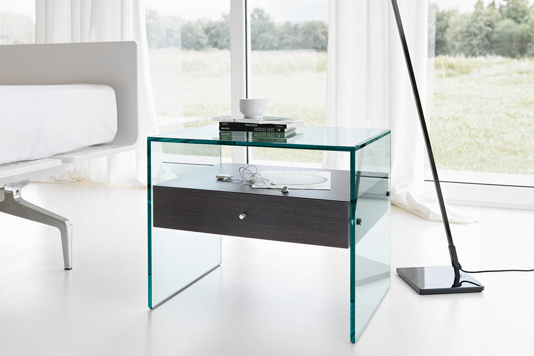 Secret Glass Nightstand Nightstands Tonelli