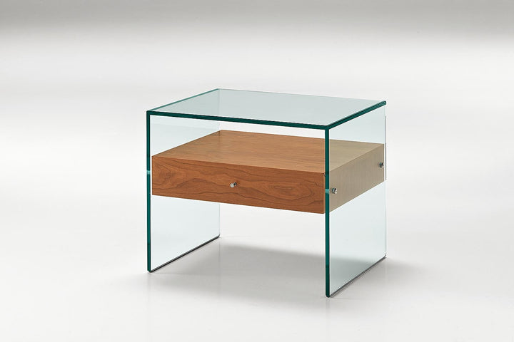 Secret Glass Nightstand Nightstands Tonelli