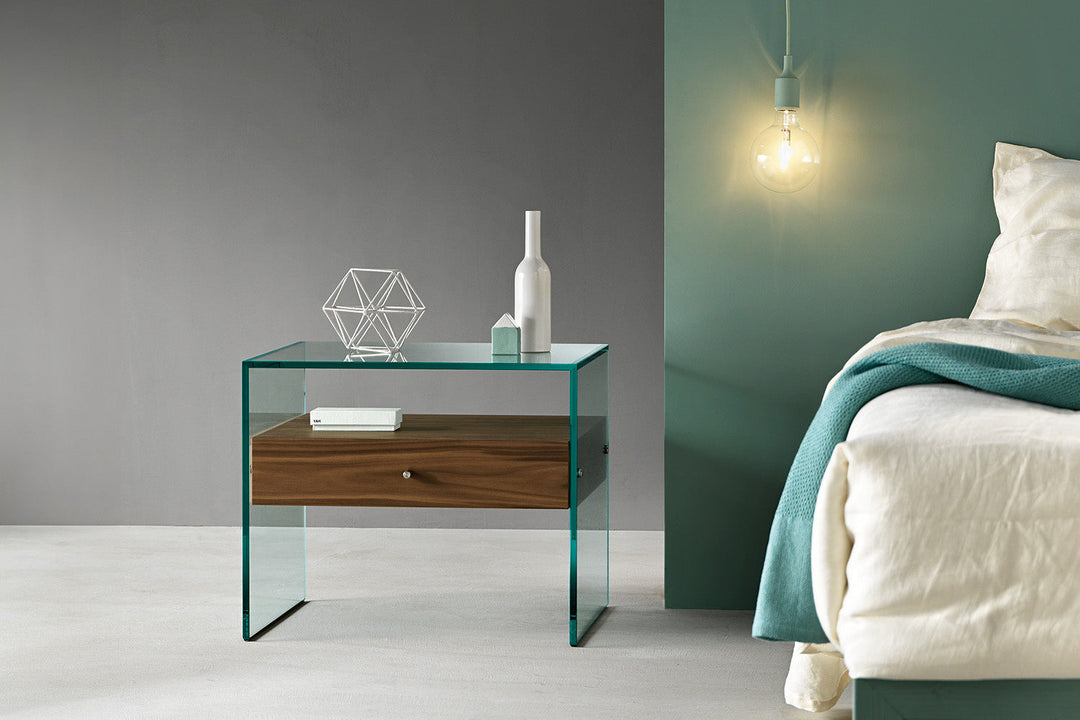 Secret Glass Nightstand Nightstands Tonelli