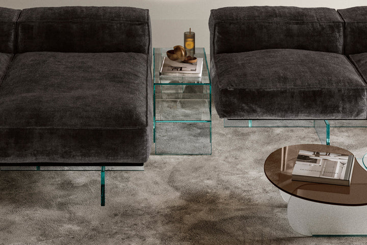 Soft Glass End Table End Tables Tonelli