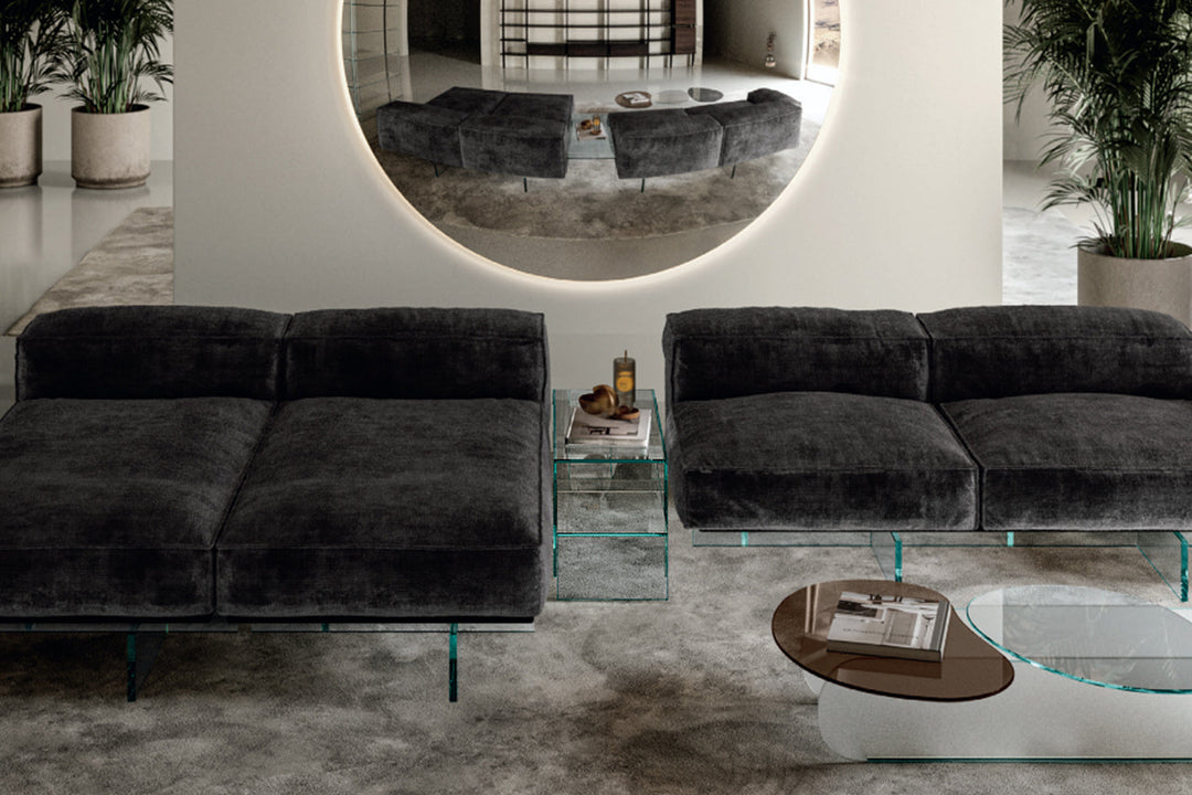 Soft Glass End Table End Tables Tonelli