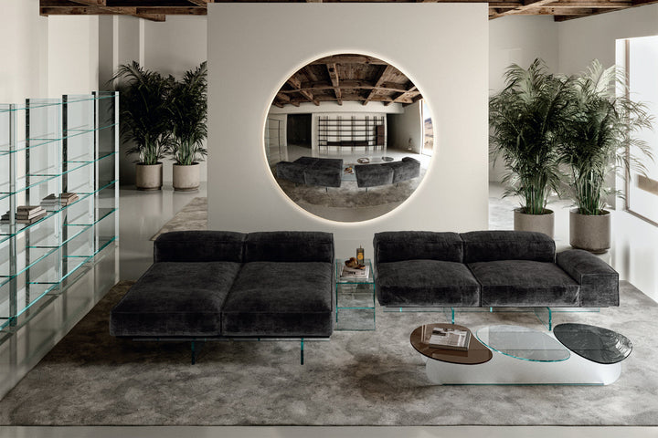 Soft Glass End Table End Tables Tonelli