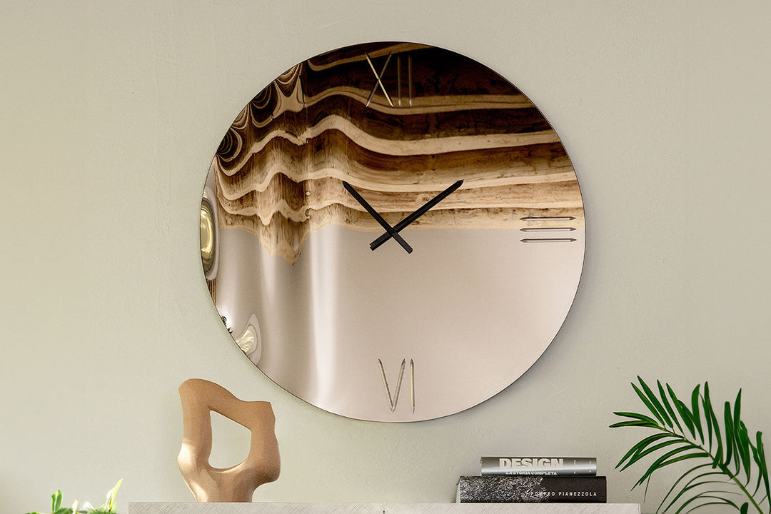 Anemos Mirror with Clock Mirrors Tonin Casa