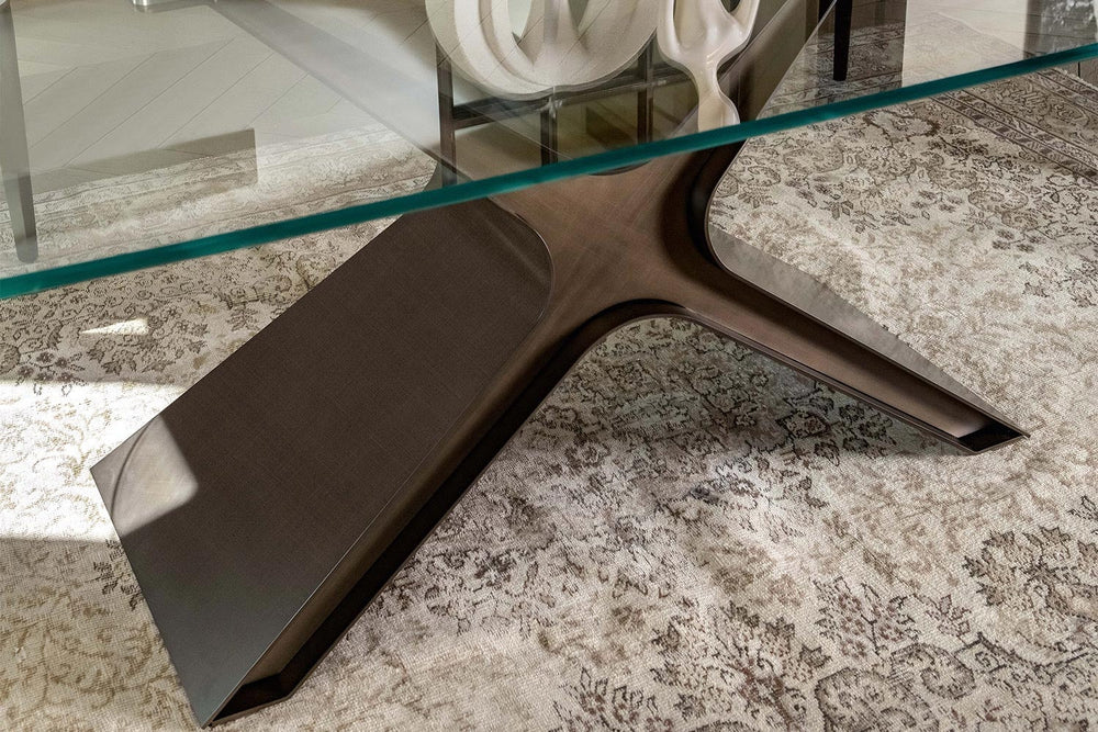 Calliope XXL Glass Dining Table Dining Tables Tonin Casa