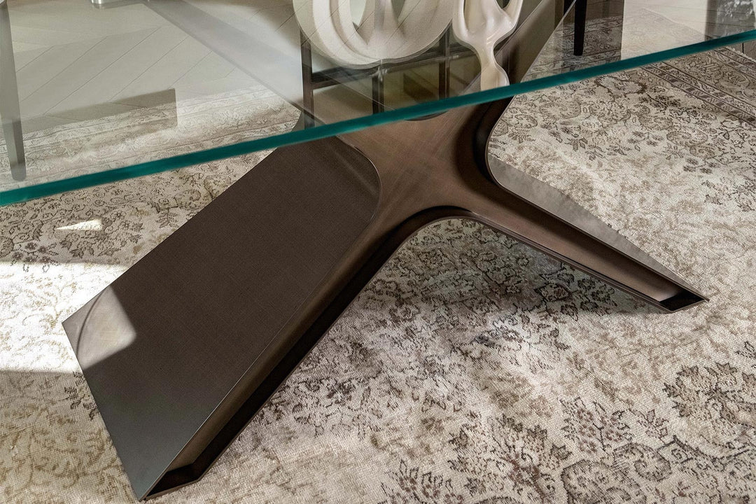 Calliope XXL Glass Dining Table Dining Tables Tonin Casa