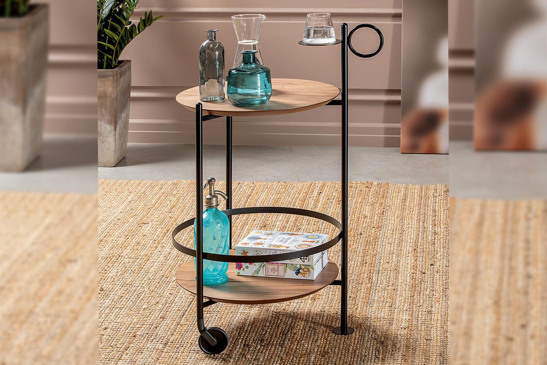 Oblo Trolley Bar Cabinets + Carts Tonin Casa