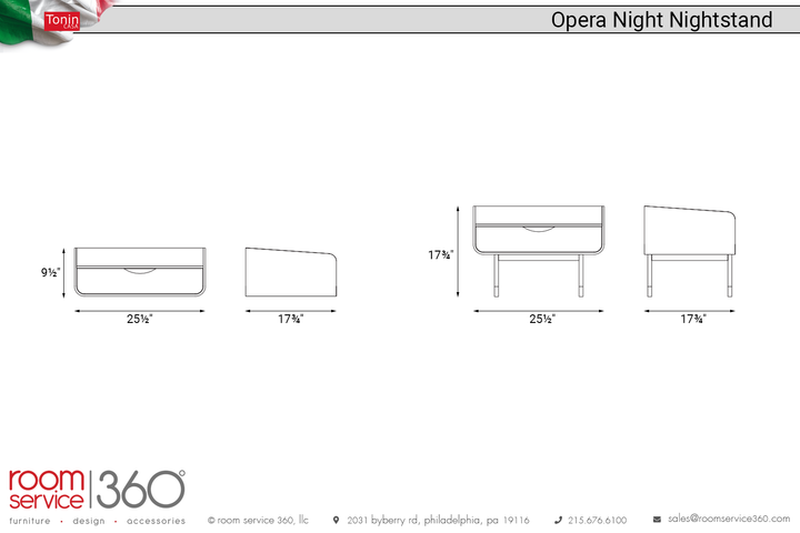 Tonin Casa Opera Night Nightstand