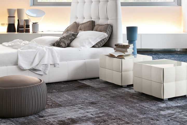 Plisse Pouf With Storage Ottomans + Stools Tonin Casa