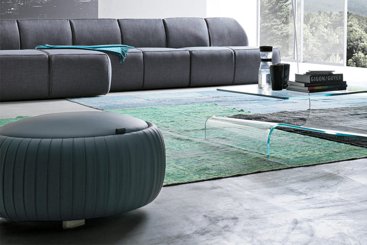 Plisse Pouf With Storage Ottomans + Stools Tonin Casa