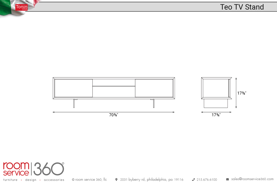 Tonin Casa Teo Tv Stand