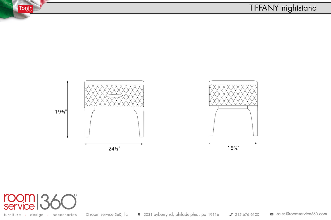 Tonin Casa Tiffany Nightstand