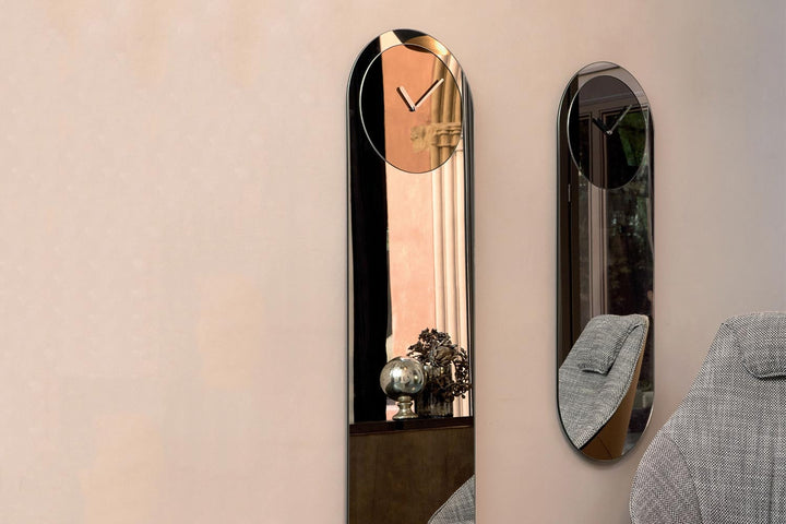 Timeless Mirror With Clock Mirrors Tonin Casa