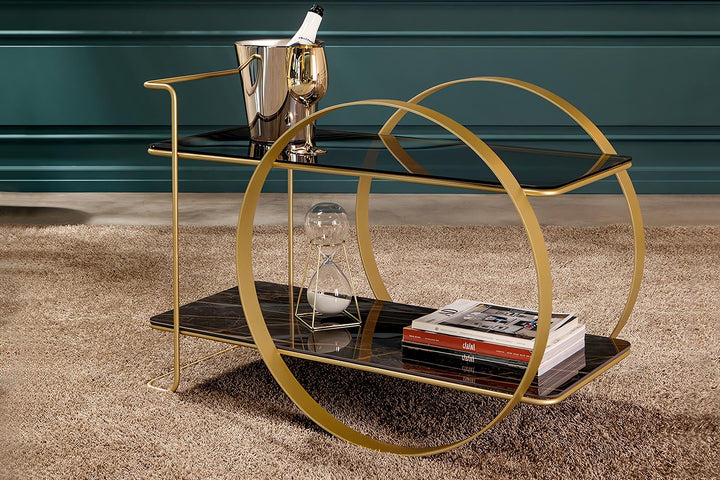 Venanzio Trolley Bar Cabinets + Carts Tonin Casa