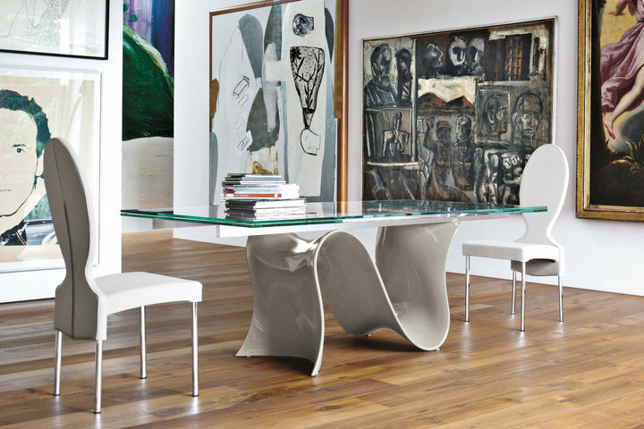 Wave Glass Dining Table Dining Tables Tonin Casa