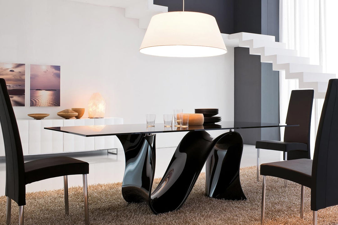 Wave Glass Dining Table Dining Tables Tonin Casa