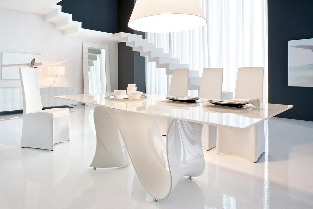 Wave Glass Dining Table Dining Tables Tonin Casa