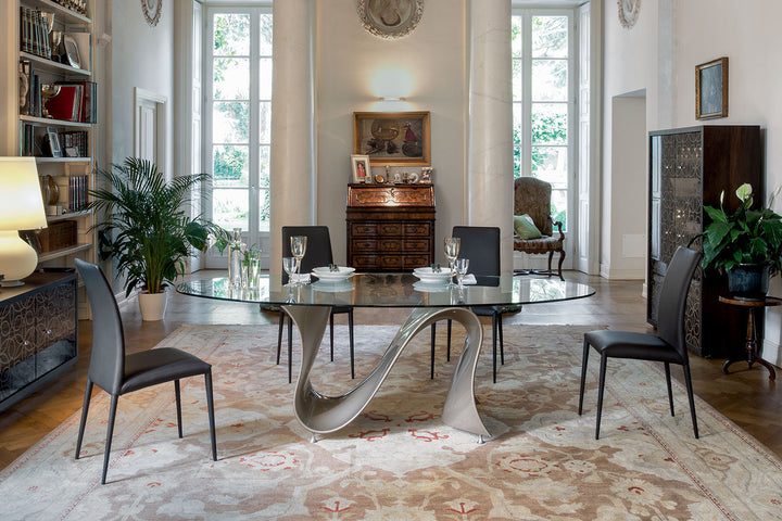 Wave Glass Dining Table Dining Tables Tonin Casa