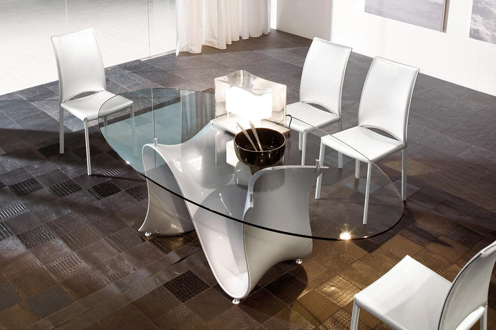Wave Glass Dining Table Dining Tables Tonin Casa
