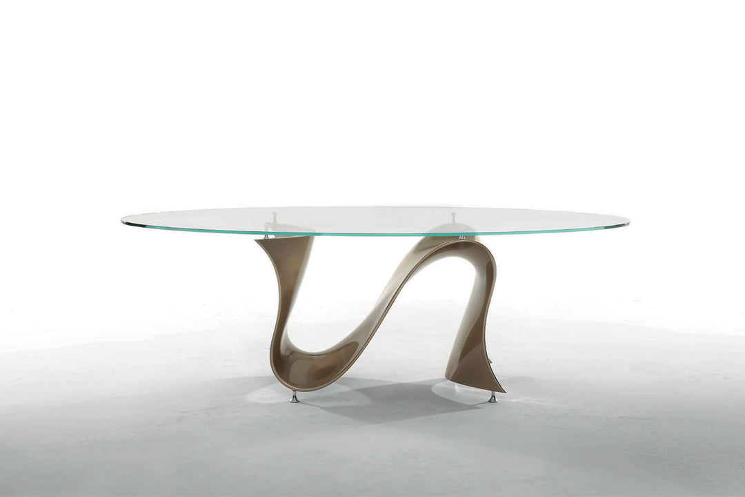 Wave Glass Dining Table Dining Tables Tonin Casa