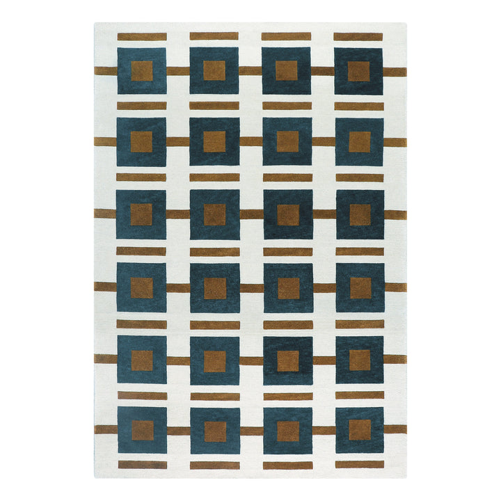 Elena Rug Rugs Toulemonde Bochart Bleu Vert Small: 5 ft 7 in x 7 ft 10 in