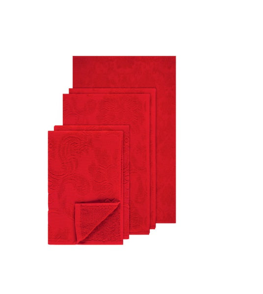 SET OF 5 DG LOGO JACQUARD TOWELS Bathroom Accessories Dolce&Gabbana   