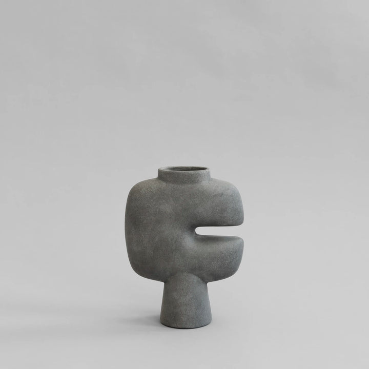 Tribal Vase, Medio - Dark Grey Vases 101 Copenhagen   